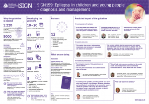Epilepsy in Children SIGN Guideline Poster
