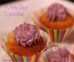 PURPLE DAY CUP CAKE