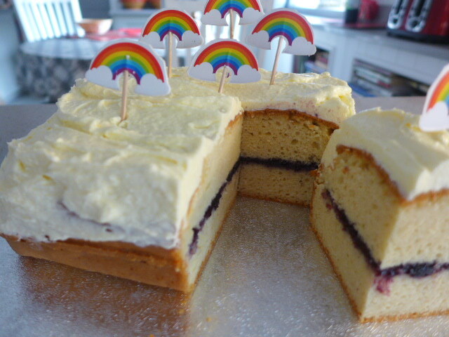 PARTY CAKE WITH JAM AND BUTTERCREAM