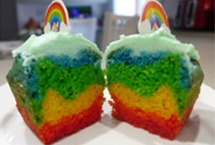 Nut free Rainbow cake