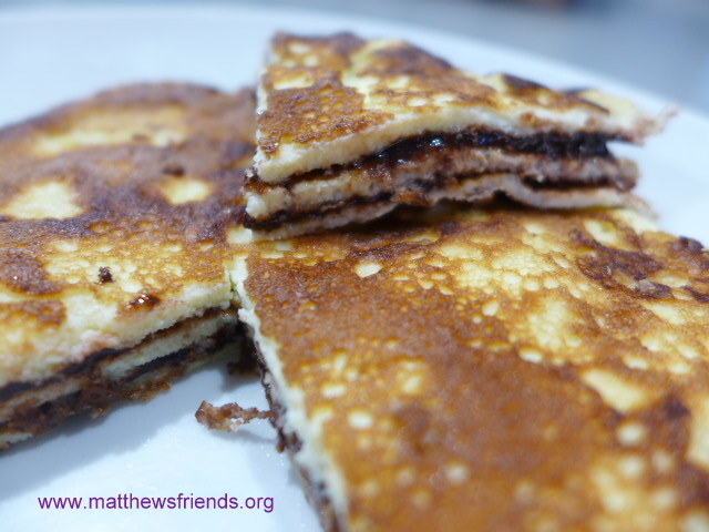 HAZELNUT CHOCOLATE LAYERED PANCAKE