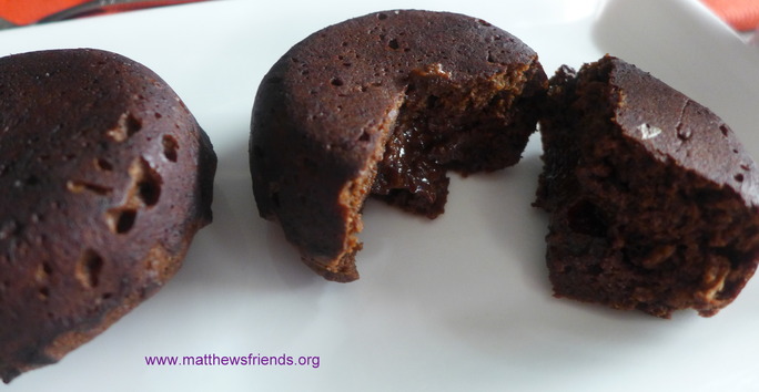 Valentines Chocolate Fondant Pudding