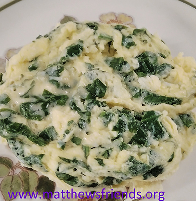 MICROWAVE CHEESE AND SPINACH OMELETTE