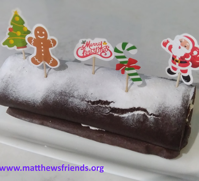 NUT AND GLUTEN FREE CHOCOLATE YULE LOG